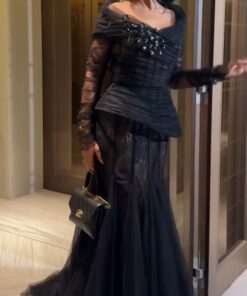 فستان سهرة لون أسود
