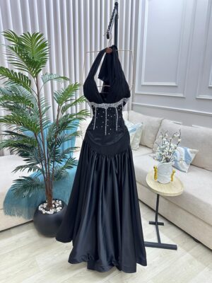 ⁦فستان اسود فخم وانيق⁩ - الصورة ⁦5⁩