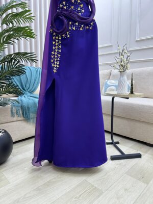 ⁦فستان ملكي باللون البنفسجي⁩ - الصورة ⁦4⁩