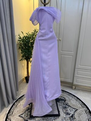 ⁦فستان سهرة لون موف فاتح⁩ - الصورة ⁦3⁩
