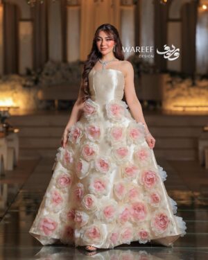 ⁦فستان سهرة منفوش⁩ - الصورة ⁦3⁩