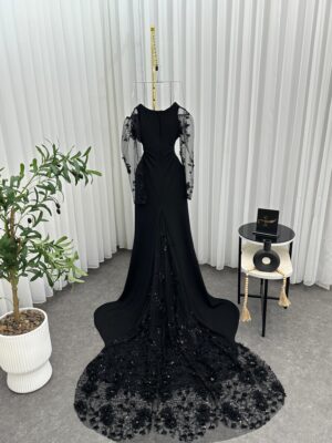 ⁦أجمل فساتين سهرة لون اسود⁩ - الصورة ⁦5⁩