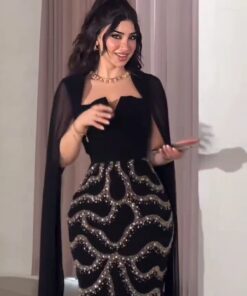 فستان سهرة لون اسود