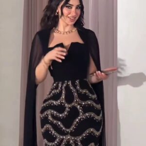 فستان سهرة لون اسود