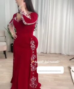 فستان سهرة لون أحمر