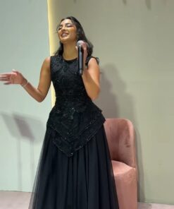 فستان سهرة لون اسود