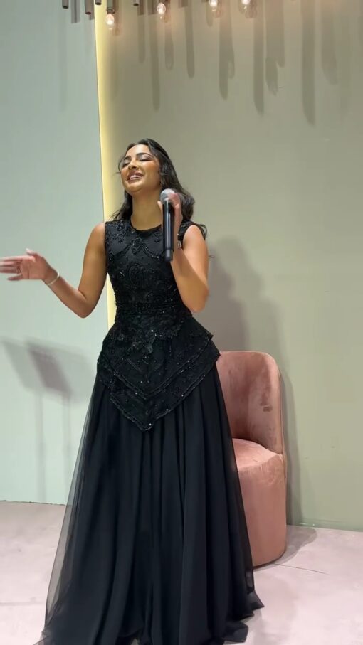 فستان سهرة لون اسود