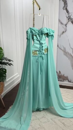 ⁦فستان سهرة ناعم⁩ - الصورة ⁦5⁩
