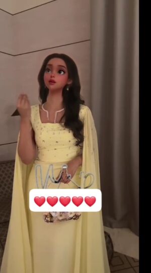 فستان سهرة لون أصفر
