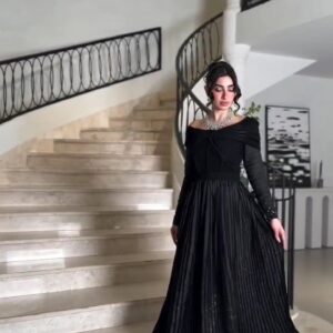 فستان سهرة لون اسود