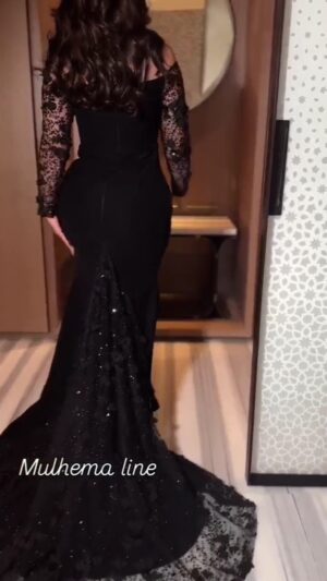 ⁦أجمل فساتين سهرة لون اسود⁩ - الصورة ⁦2⁩