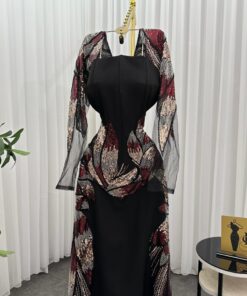 فستان سهرة لون اسود راقي
