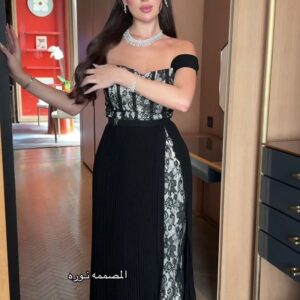 فستان سهرة لون أسود