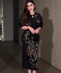 فستان سهرة بالون الأسود
