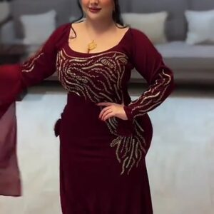فستان سهرة كريب استرتش