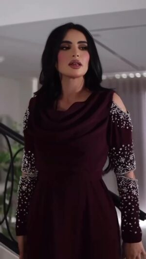 ⁦فستان لون نبيتي⁩ - الصورة ⁦7⁩