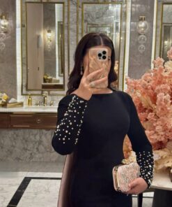 فستان سهرة لون أسود