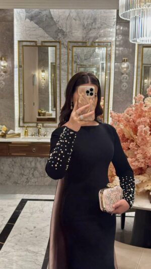فستان سهرة لون أسود