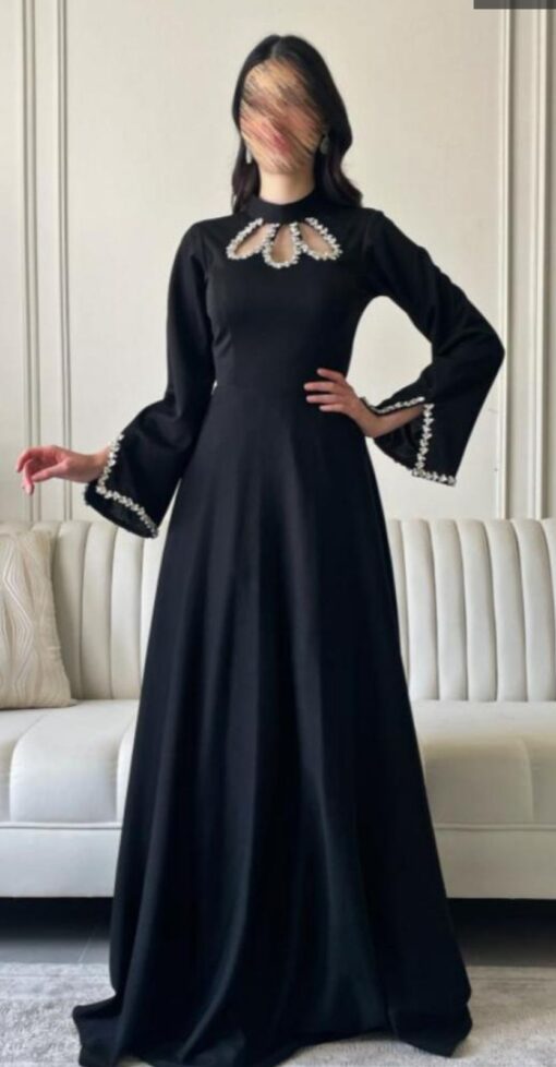 ⁦فساتين سهرة باللون الاسود⁩ - الصورة ⁦2⁩