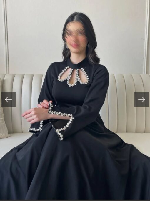فساتين سهرة باللون الاسود