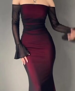 فستان سهرة لون اسود