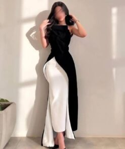 فستان سهرة أسود فخم