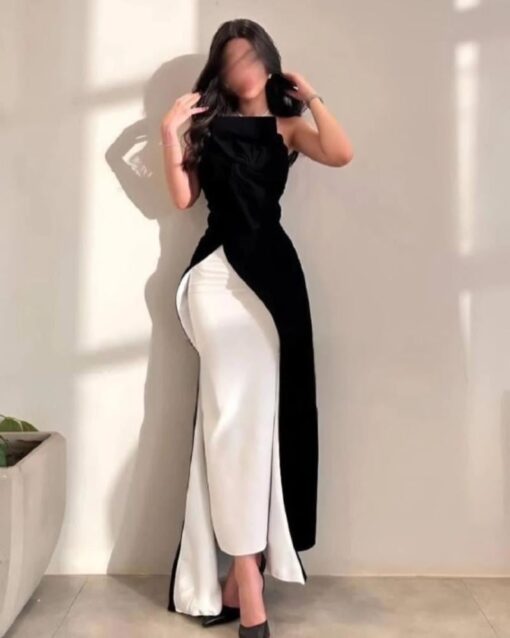 فستان سهرة أسود فخم