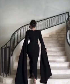 Alternative view of فستان سهرة بالون الأسود