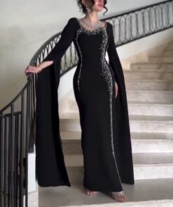 فستان سهرة لون اسود