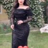 فستان سهرة لون اسود