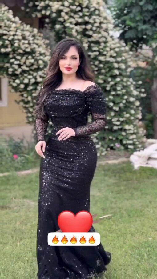 فستان سهرة لون اسود