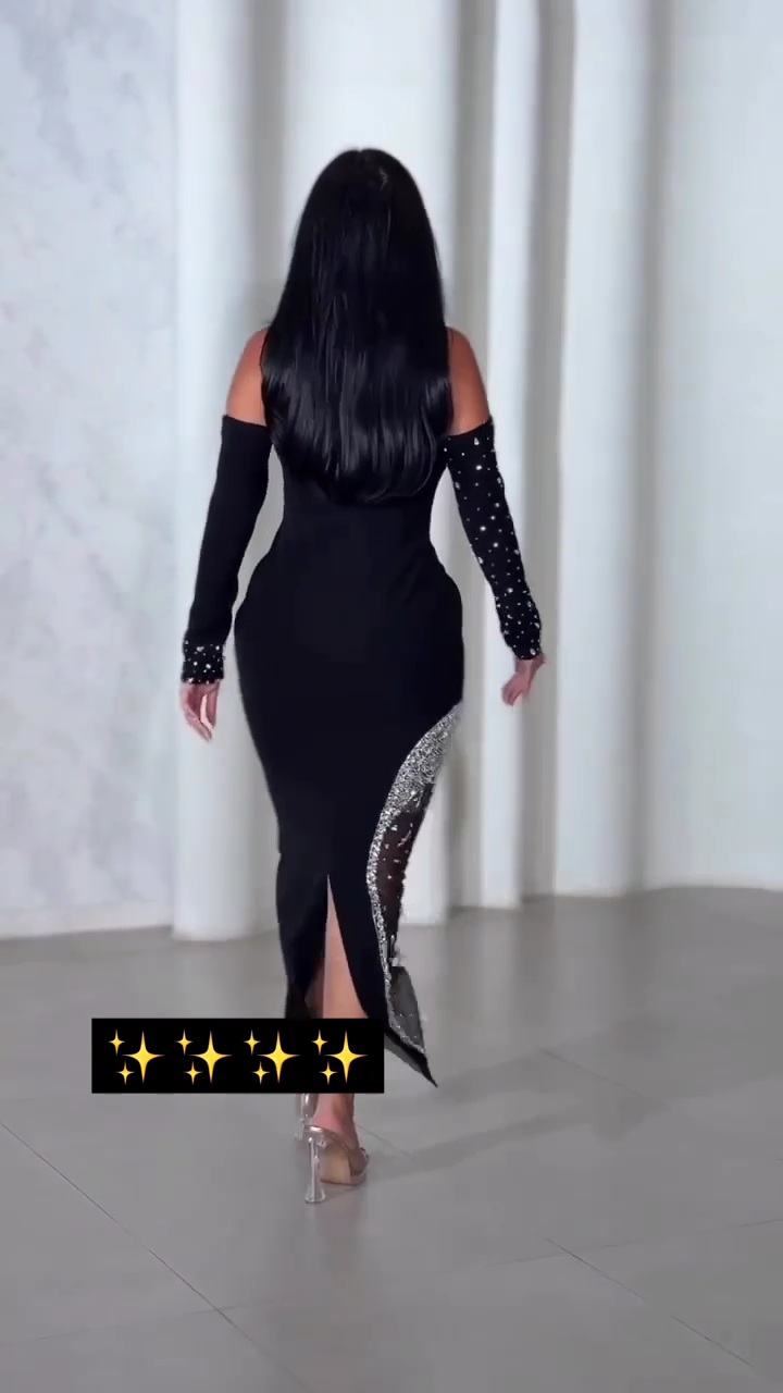 فستان سهرة لون أسود - الصورة 2