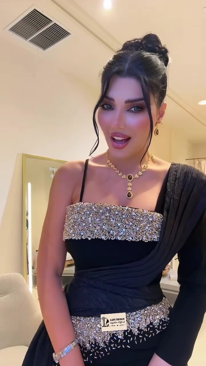 فستان سهرة اسود فخم وانيق - الصورة 7