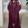 فساتين سهرة لون نبيتي