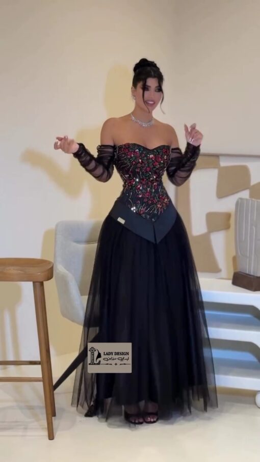 فساتين سهرة لون أسود