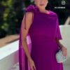فساتين سهرة لون فوشي