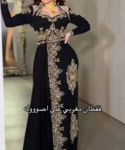 قفطان مغربي لون اسود