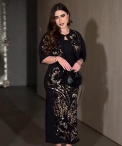 فستان سهرة لون اسود