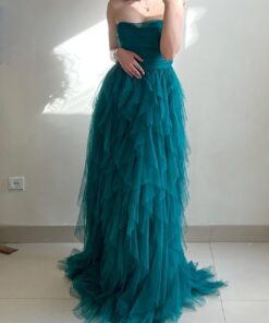 فستان تركوازي