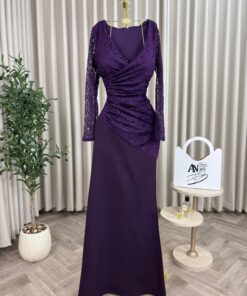 فستان سهرة بنفسجي