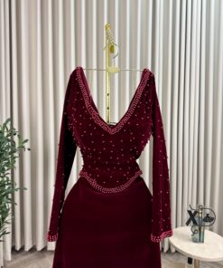 Alternative view of فستان سهرة شتوي جوخ