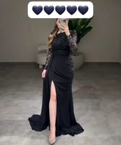 فساتين سهرة لون اسود
