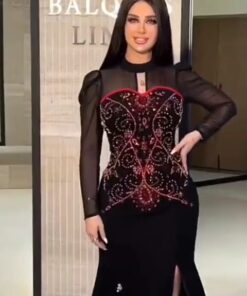 فستان سهرة لون اسود