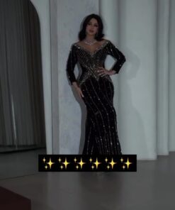 فستان سهرة لون اسود