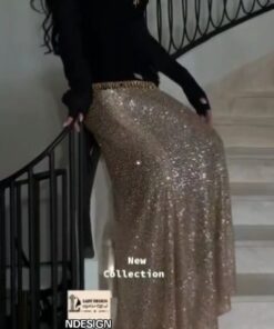 فستان سهرة شتوي جوخ