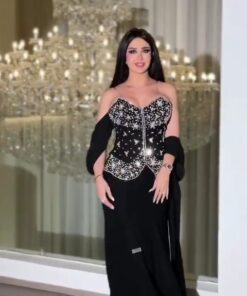 فستان سهرة أسود فخم