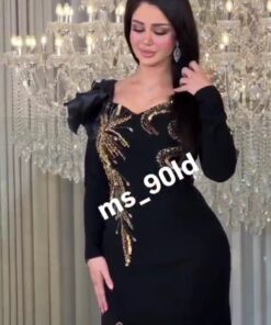 فستان سهرة لون أسود