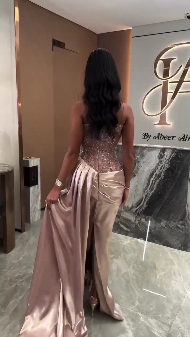 فستان سهرة بلون وردي - الصورة 6