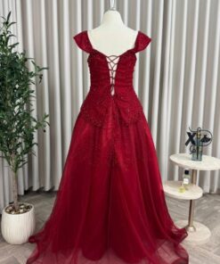 Alternative view of فستان سهرة لون أحمر