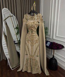 Alternative view of فستان سهرة لون بيج